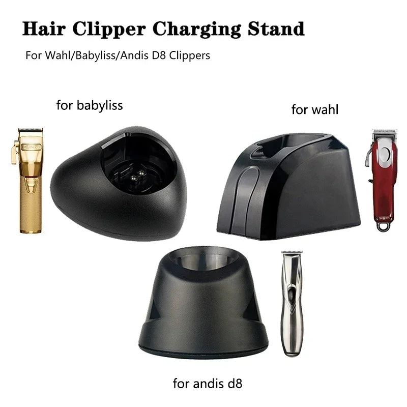 For Wahl/Andis D8/Babyliss Hair Clipper Charging Dock Barber Electric Trimmer Charging Stand Apply To Magic,Senior,D8