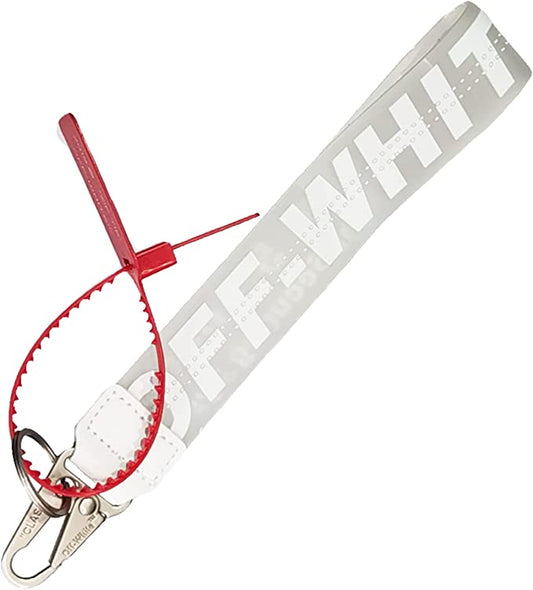 Off White Silicone Keychain